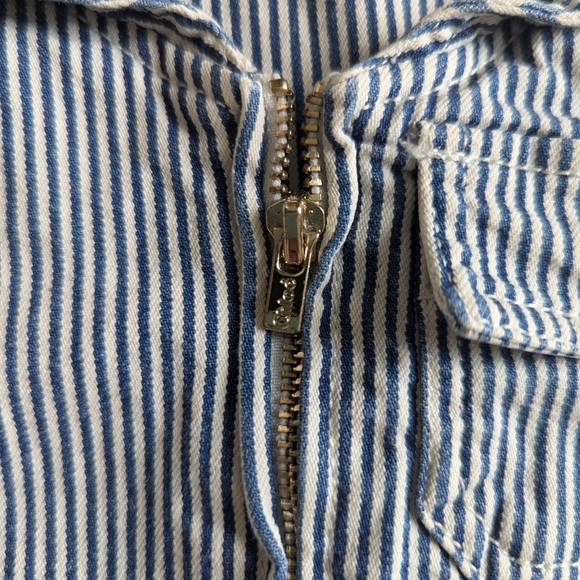 Chloé authentic toddler girl romper wide legged striped denim 2T - Picture 8 of 10